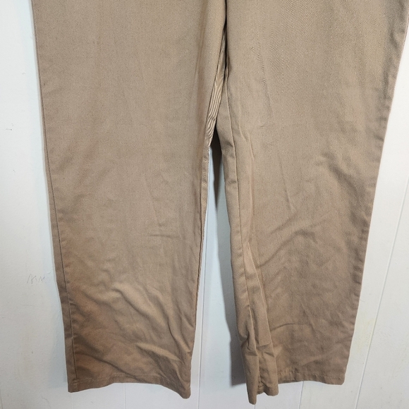 PrettyLittleThing Womens Drawstring Wide Leg Baggy Khaki Cargos Size 10 - Picture 5 of 16